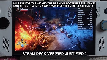 No Rest for The Wicked The Breach Update Performance Rog Ally AFMF 2.1 Windows & Steam Deck Steam OS