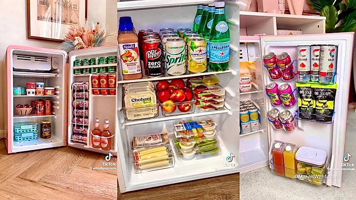 Mini Fridge Restocking | Satisfying ASMR 💚