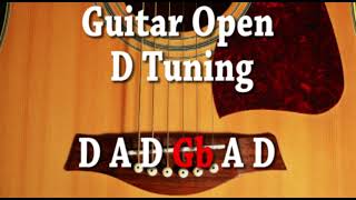 guitar open d tuning d a d gb a d