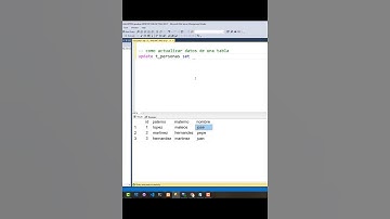 Actualizar Registros con SQL Sever #sqlserver #windows #basededatos