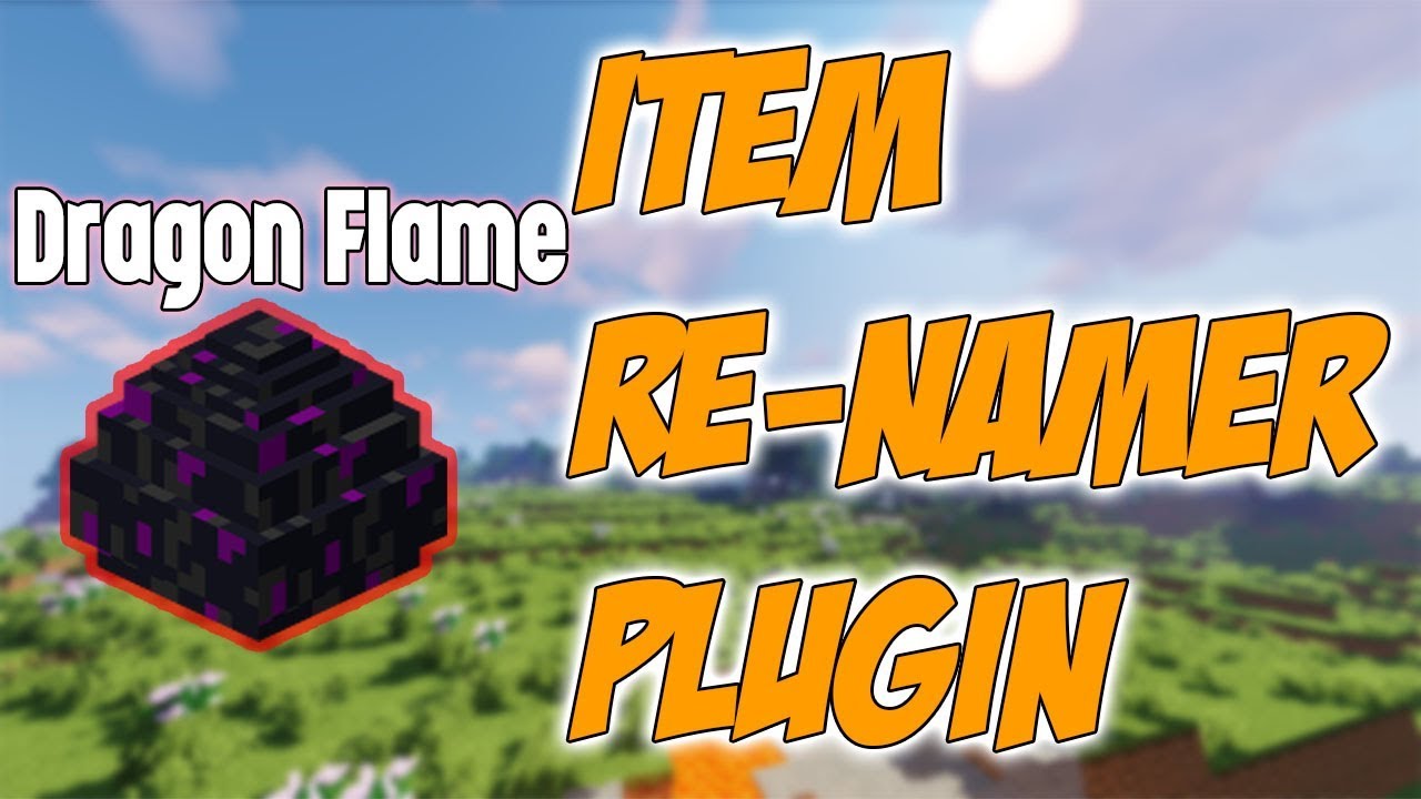 Item Rename Plugin | Minecraft - YouTube