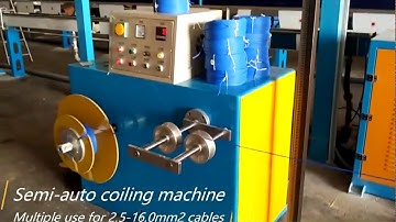 semi automatic electrical wire coiling machine for cable
