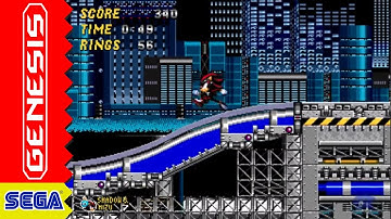 Shadow in Sonic The Hedgehog 2 (Sega Genesis) - Longplay