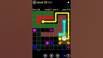 Flow Free Regular Pack 9x9 Level 26 Walkthrough
