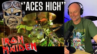 Drum Teacher Reacts: IRON MAIDEN | ''Aces High'' (Live in Mumbai 2008)