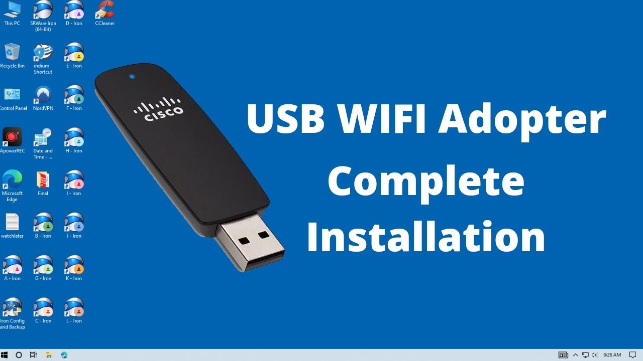 How To Set Up A WIFI Adapter On Pc Windows 10 - YouTube