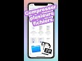 Comment compresser plusieurs fichiers  dossiers sur iphone et ipad