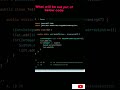 que 2)guess the output comment 15 second java program #code #interview #java #question #shorts #job