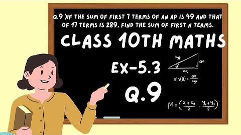 Chapter 5 Arithmetic Progression Ex 5.3 Q 9 Class 10 Maths NCERT l Ex5.3 Q9