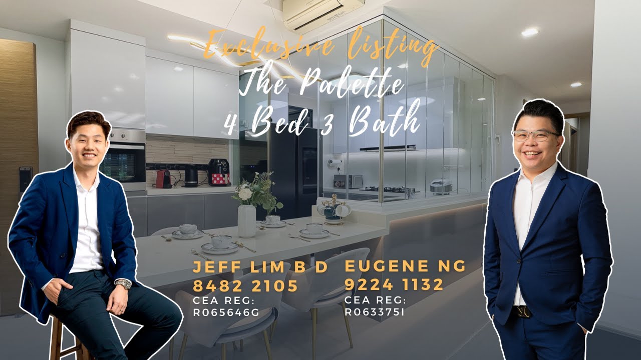 The Palette - Rare 3 Bedroom + Study corner unit 1,410 sqft | Eugene & Jeff