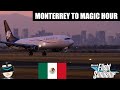 AeroMexico 901 | PMDG 737-800 VR Flight | Monterrey to Mexico City |  Pimax Crystal Light