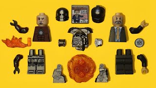 LEGO Tony Stark (Armour Mark 1) & Obadiah Stane | Iron Man | Unofficial Minifigure | Marvel