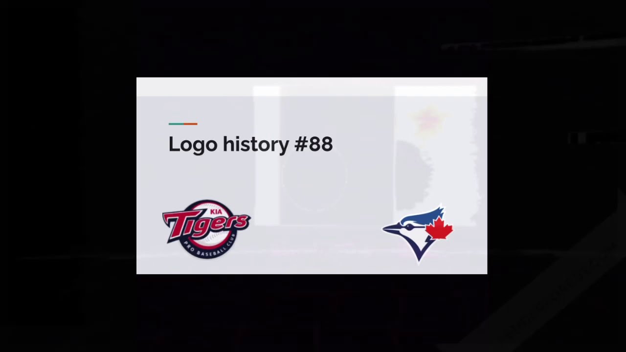 Logo history #88 KIA tigers and Toronto blue jays