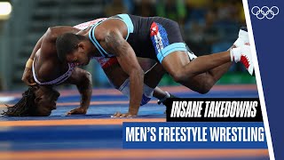 10 minutes of insane takedowns in men's freestyle wrestling! 🤼‍♀️ 💪