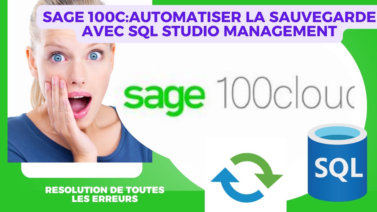 SAUVEGARDER AUTOMATIQUEMENT UNE BASE DE DONNEES SQL SERVER #sqlserver #basededonnées #sage