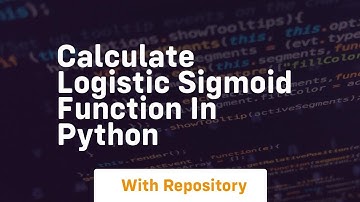 Calculate logistic sigmoid function in python