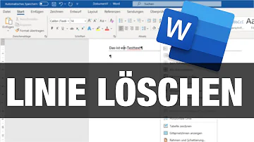 Kann Strich in Word nicht löschen?