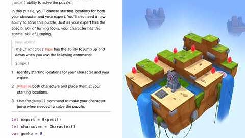 Swift Playgrounds: Placing Two Characters