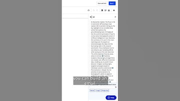 Use AI to summarize a blog for you right in the Email Designer!