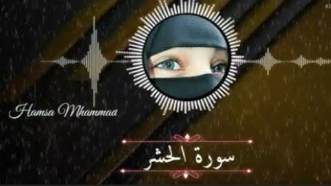 سَبَّحَ لِلَّهِ مَا فِي السَّماوَاتِ ومَا في الْأَرْضِ وَهُوَ الْعَزِيزُ الْحَكِيمُ..... سورة الحشر
