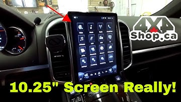 Installation Porsche Cayenne 10.25" T Style android screen and backup camera
