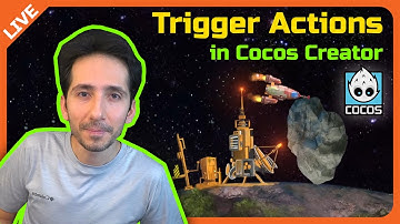 🔴 How do I TRIGGER ACTIONS in Cocos Creator - SpaceKraft - Devlog [Live 17]
