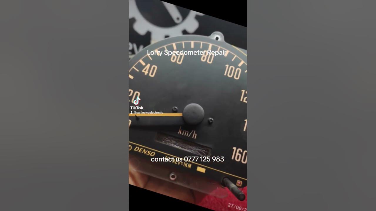 lorry speedometer repair - YouTube
