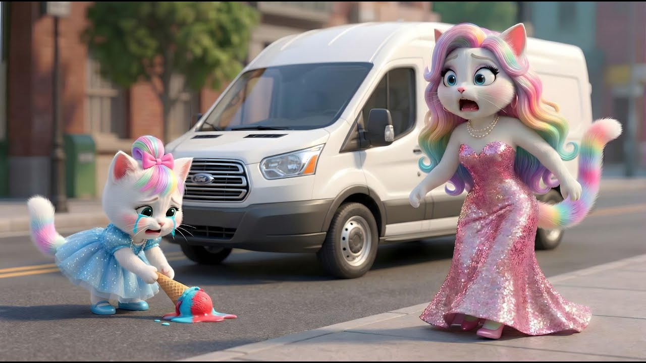 Mama Cat Saves Kitten from a Dangerous Street Moment 🐱🚦🐾 | Cat Story