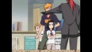 Ichigo's dad getting shot xD