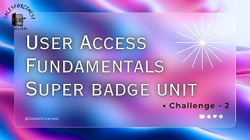 User Access Fundamentals Superbadge Unit - 2 | Marketing Integration User Access