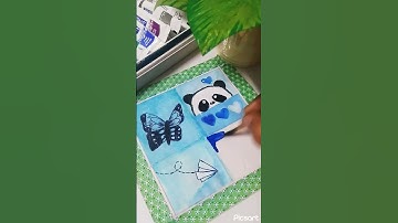 Thumbnail of Blue mood board mini  painting 💙 #song #short #art 🎨