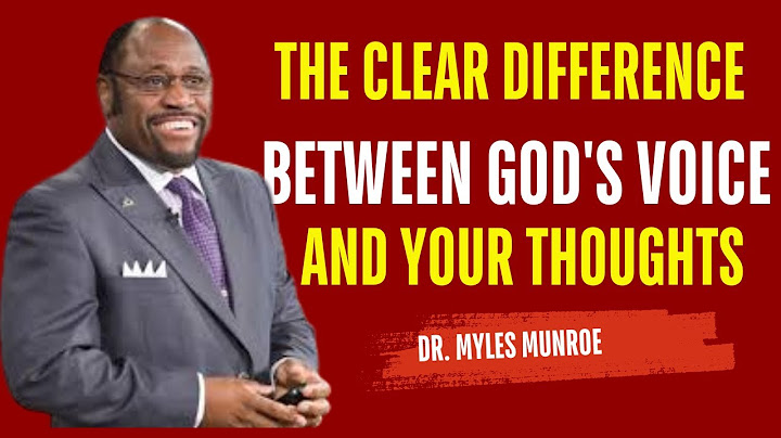 MYLES MUNROE BEST VIDEO | The Clear Difference Between God's Voice and Your Thoughts