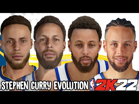 Stephen Curry Ratings and Face Evolution (College Hoops 2K7 - NBA 2K22)