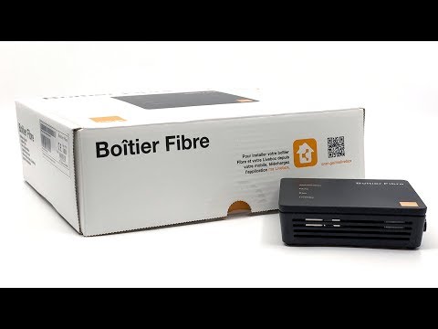 Orange Boîtier Fibre Unboxing