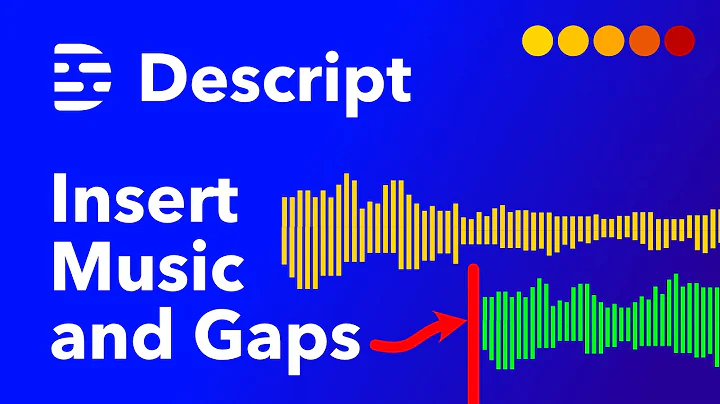 How to Insert Music and Gap Clips at Beginning of Composition in Descript