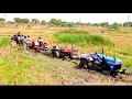 Sonalika and Massey Ferguson and Mahindra tractors stuck in mud|tractor videos|