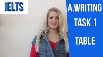 IELTS A.Writing Task 1 TABLE TIPS - english video