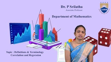 Correlation and Regression Definitions & Terminology by Dr. P Srilatha