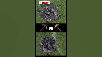 Netherite pickaxe vs Golden pickaxe #shorts #minecraftshorts #minecraft