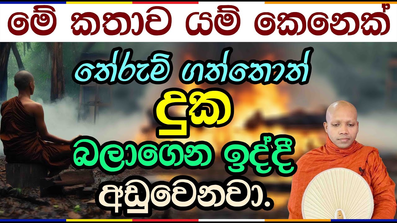 එයාගේ දුක බලාගෙන ඉද්දී  අඩුවෙනවා.2816Ven Hasalaka Seelawimala Thero