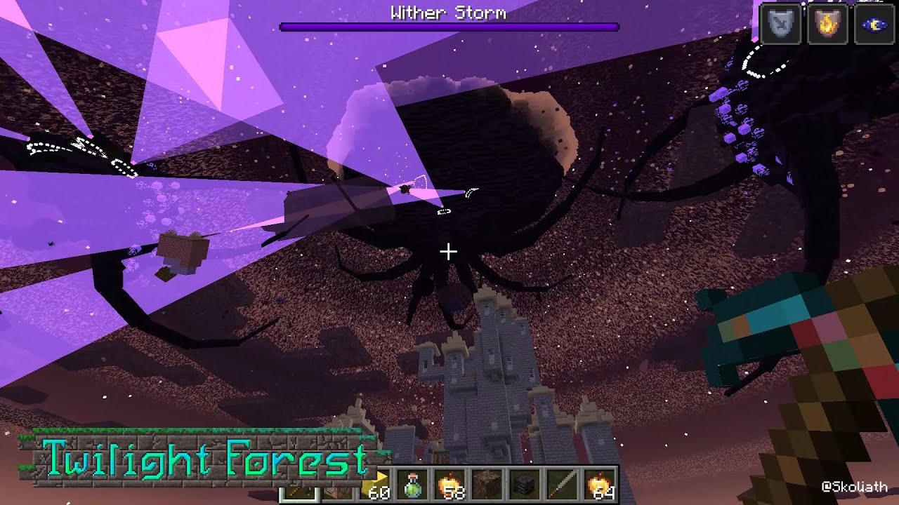 Minecraft Java Edition 1.20.1 Wither Storm Invades Twilight Forest ...