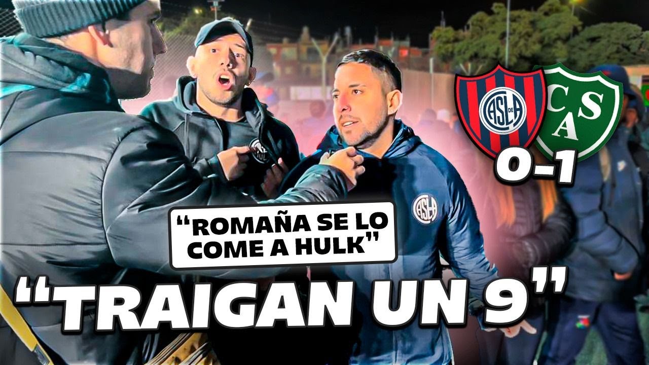 REACCIÓN CON LOS HINCHAS / SAN LORENZO 0-1 SARMIENTO - YouTube