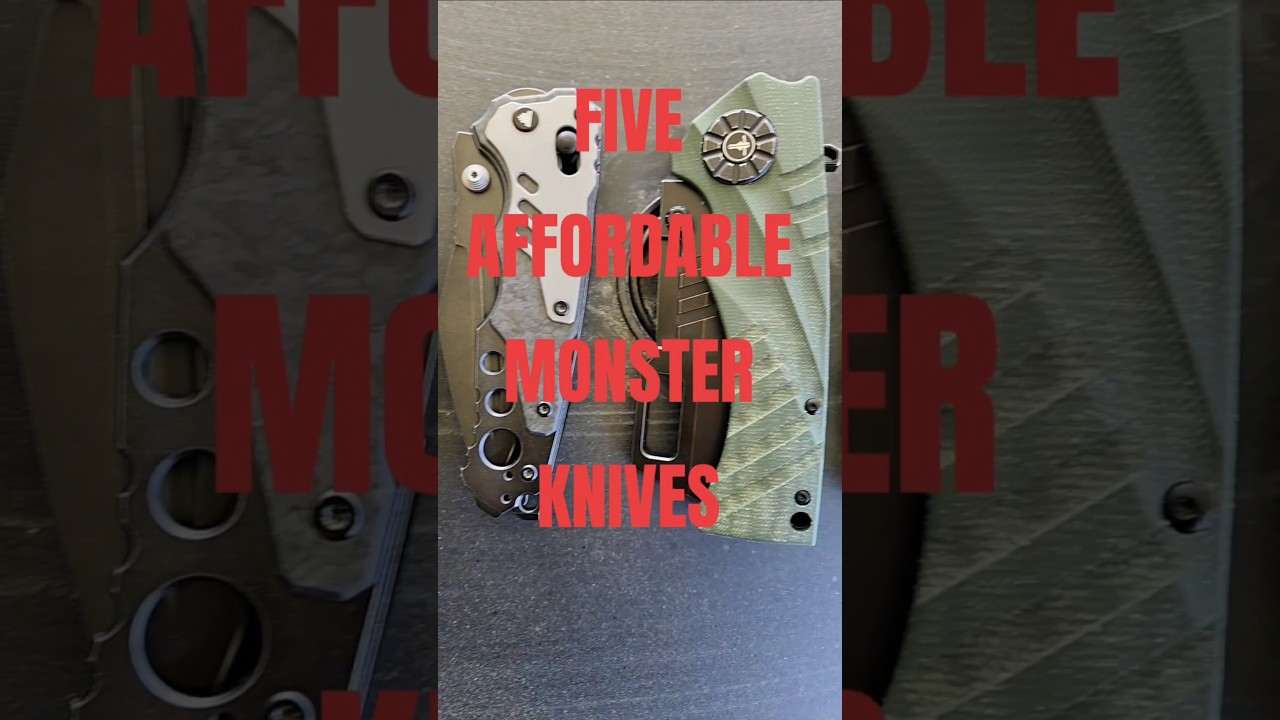5 Giant Budget Folding Knives! 