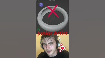 Jr vs Sr artist making: #edge  #blendertutorialforbeginners  #blender #blender3d #b3d