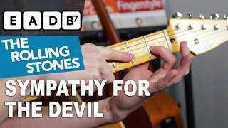 Sympathy For The Devil EASY CHORDS - Rolling Stones Guitar Lesson for Beginners