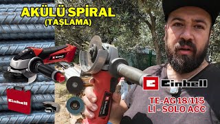 Akülü Avuç içi Spiral / Einhell TE-AG 18/115 Li  #taşlama #spiral  #einhell  #hobibahçesi #garden