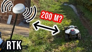 RTK of the LUBA 2 AWD Mini: Sufficient Range or Signal Loss? TEST at 200m from the Station!