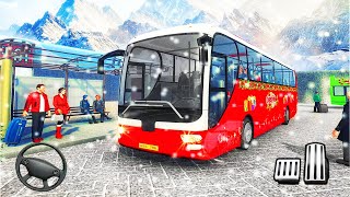 Uphill Bus Drive Christmas Bus Simulator - Android Gameplay screenshot 1