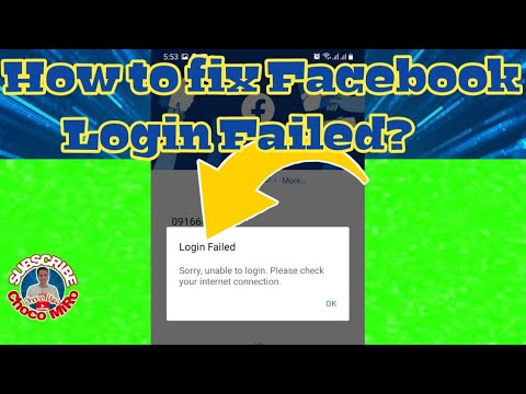 Facebook Login Failed? Fixed//How to Fix Facebook Login Failed?// Chocotorials