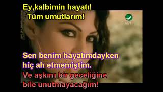 Haifa Wehbe Ya Hayat Albi Türkçe Çeviri Resimi